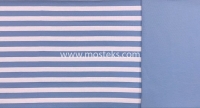 Кулирная гладь полоска вязаная голубой